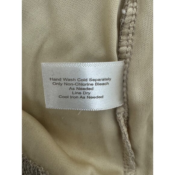 Boston Proper Beige Tan Sparkly Lace One Shoulder Lined Top Shirt Tank Size XS - Picture 8 of 8